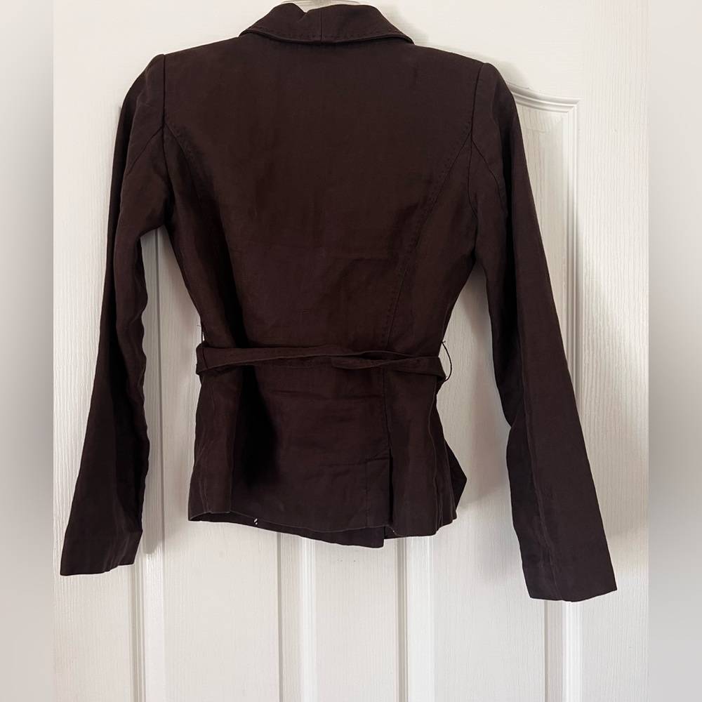 Brown Wrap Jacket - Picture 6 of 7
